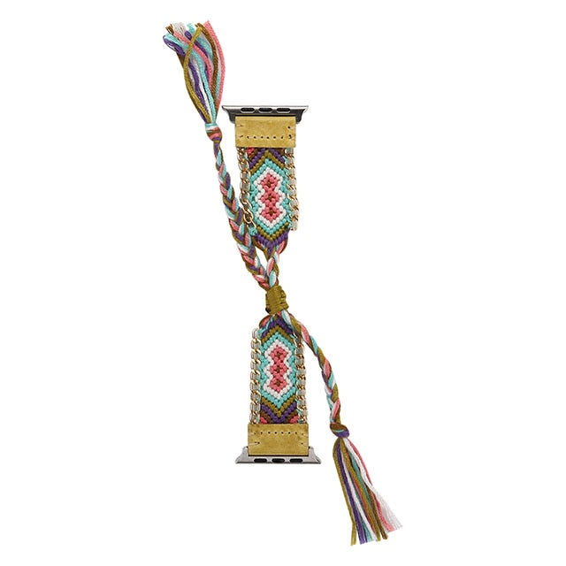 Fabric Braided Rope Strap for Apple Watch band 5 4 2 40/44mm 38/42mm nylon Adjustable Bracelet Band Watchband for iWatch 5/4/3/2