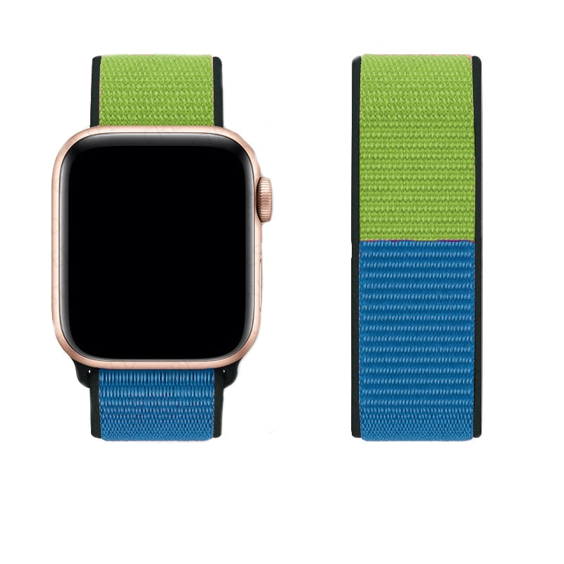 Nylon Loop Strap For Apple Watch 6/SE/5/4 42MM 44MM Band Replacement Wristband For iwatch 3/2/1 38MM 40MM Bracelet Accessories