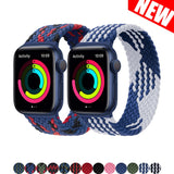 Solo Loop strap For Apple watch band 44mm 40mm iwatch band 42mm 38mm Elastic Braided nylon wristband apple watch 6/5/4/3/2/1/SE