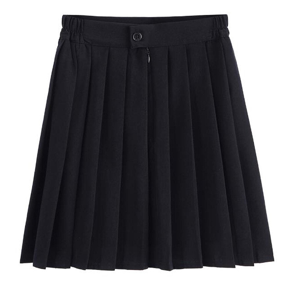 High Waist Short Pleated Black Mini Tennis Korean Navy Blue Skirts Summer y2k Bottoms