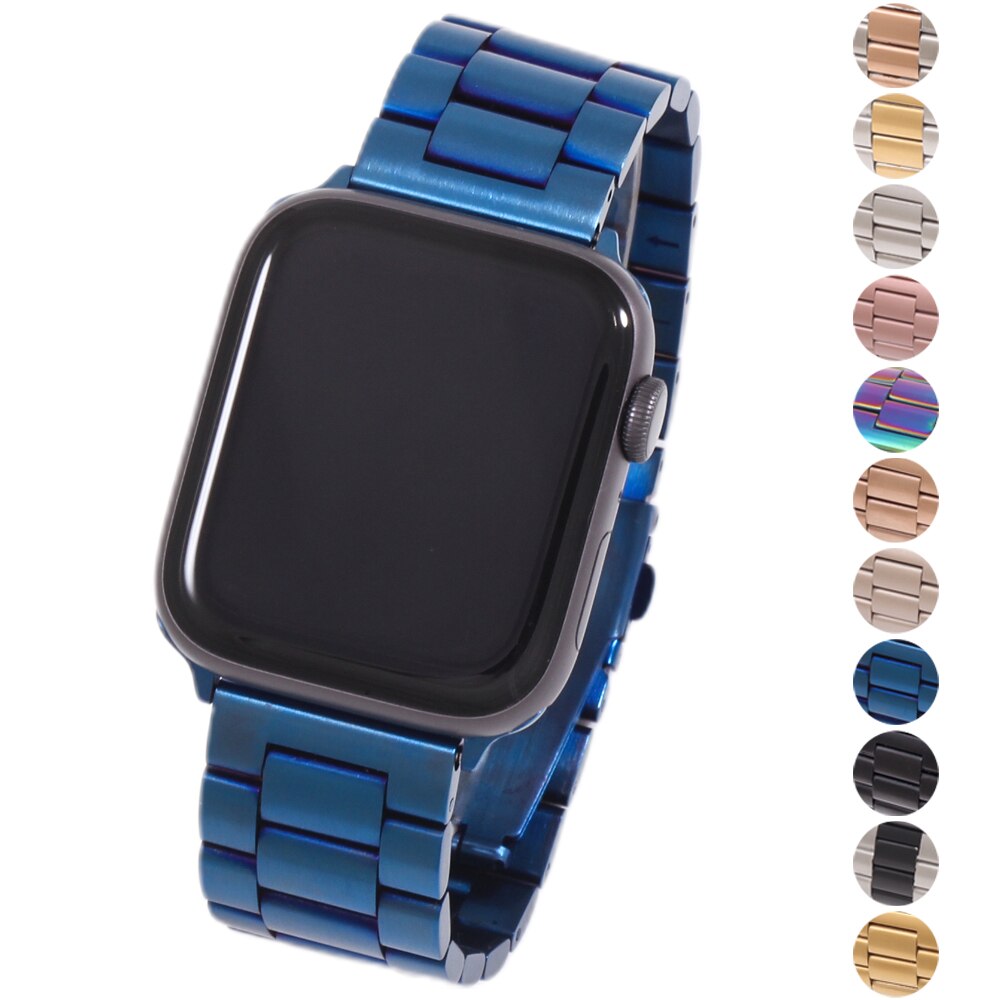 Band For Apple Watch 4 5 44mm 40mm 42mm 38mm 1/2/3 Metal Stainless Steel Bracelet Strap for iWatch Series Accessories