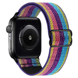 Scrunchie Strap for Apple watch band 44mm 40mm 38mm 42mm Adjustable Elastic Nylon solo Loop bracelet iWatch series 3 4 5 6 se