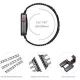 Women's Jewelry Strap for Apple Watch Band 7 6 41/45mm 44/40mm 42/38mm Diamond Metal Belt for iWatch Bands Serie SE 5 3 Bracelet