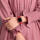Diamond case+Milanese Loop band For Apple Watch Series 5/4/3/2/1 Stainless Steel Strap iwatch 38mm 42mm 40mm 44mm Wrist Bracelet