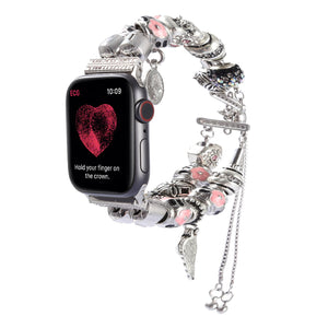 Diy Women Watch Strap For Apple Watch 5 4 Band 44mm Iwatch Bead Bands 42mm Accessories 40mm Series 3 2 Bracelet 38mm Watchband