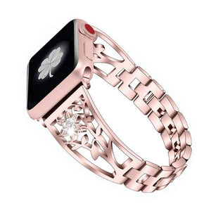 New Diamond Band For Apple Watch Bracelet Stainless Steel Strap