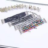 Fashion Jewelry Watch Strap for Iwatch 5 4 3 Bracelet Bead String Wristband Replacement Apple Watchband Women Girl Wriststrap