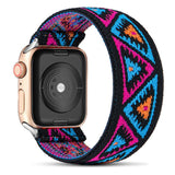 Strap for Apple watch band 40mm 38mm 44mm 42mm Bohemia Elastic belt solo loop Scrunchie bracelet correa iWatch series 3 4 5 se 6