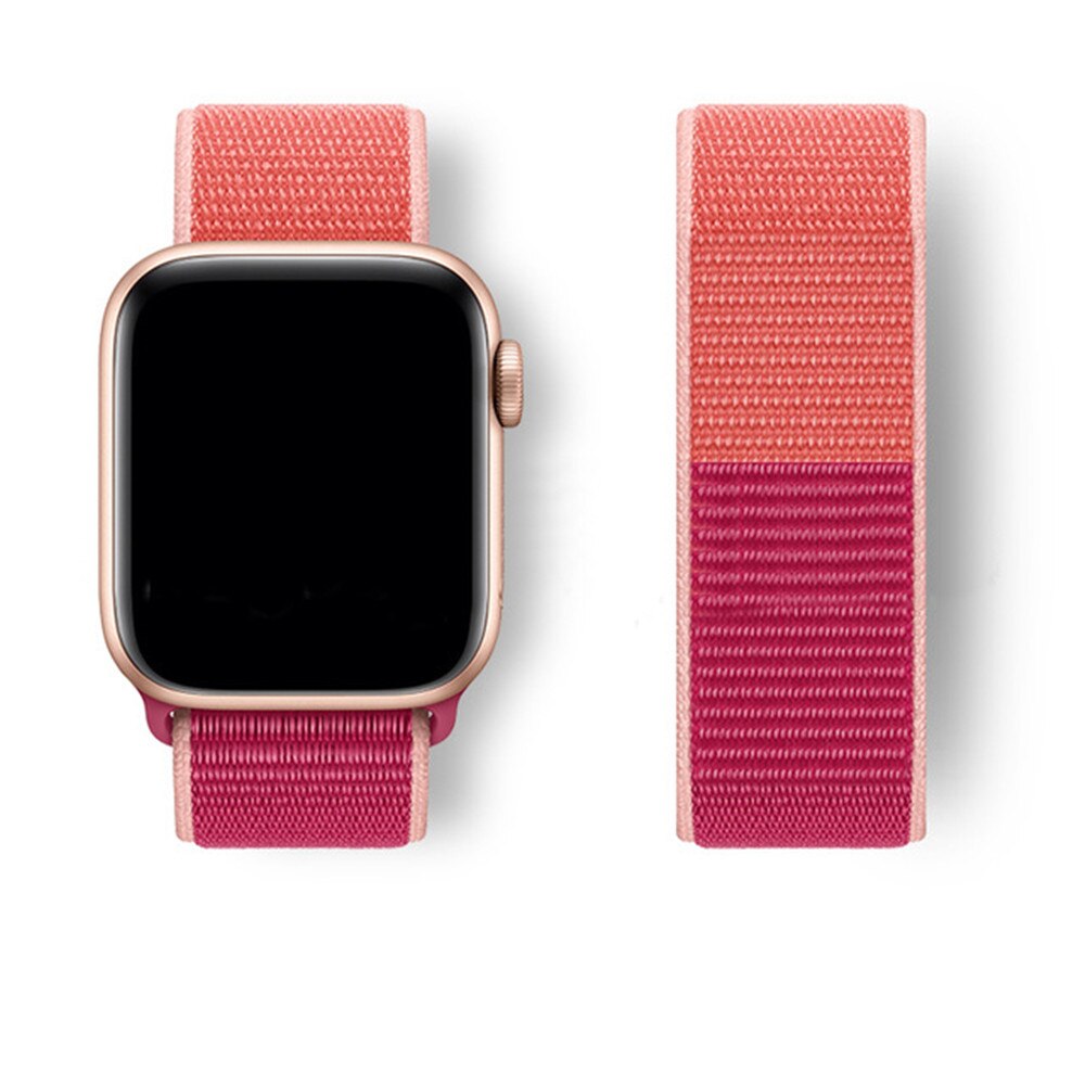 Nylon Loop Strap For Apple Watch 6/SE/5/4 42MM 44MM Band Replacement Wristband For iwatch 3/2/1 38MM 40MM Bracelet Accessories