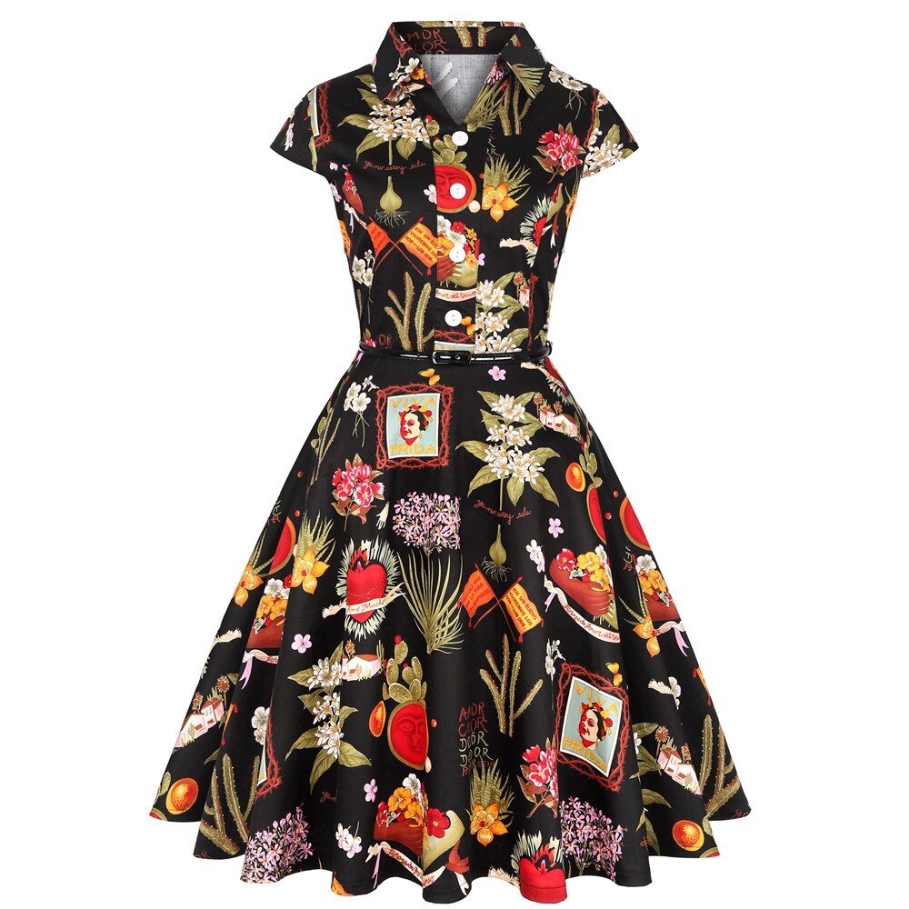 Christmas Women Vintage Dress Black Holiday Summer Dresses Plus Size P jetechband Christmas Women Vintage Dress Black Holiday Summer Dresses Plus Size P jetechband
