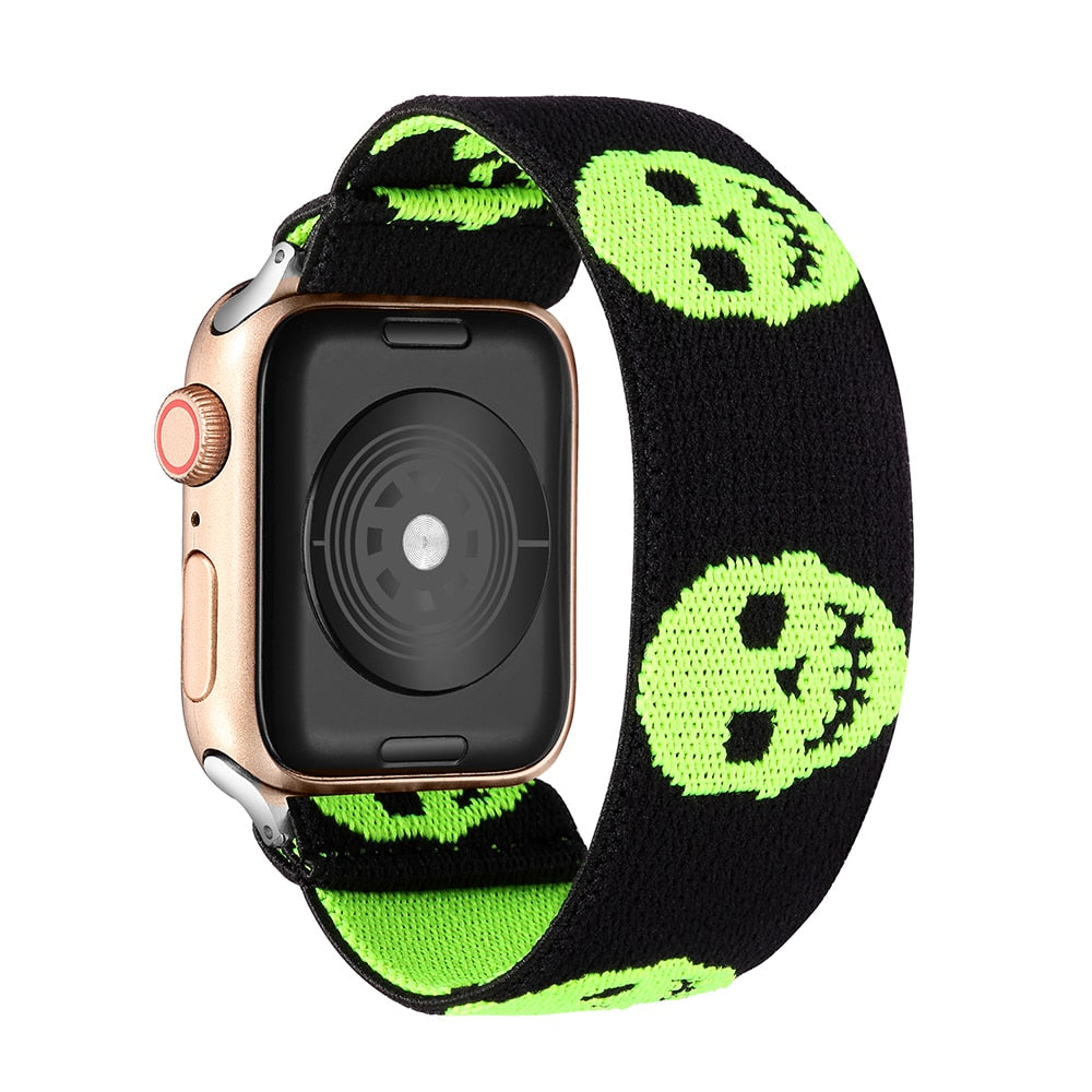 Elastic Watch Band for Apple Watch 5 6 4 Scrunchie Band 38mm 40mm 42mm 44mm Casual Women Strap Bracelet for iwatch series 6 5 4