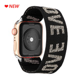 Elastic Watch Band for Apple Watch 5 6 4 Scrunchie Band 38mm 40mm 42mm 44mm Casual Women Strap Bracelet for iwatch series 6 5 4