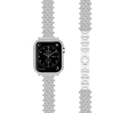 Women's Diamond Strap for Apple Watch Band 7 6 44mm 40mm 38/42mm 41/45mm Jewelry Metal Bracelet for iWatch Series 7 SE 5 3 Bands