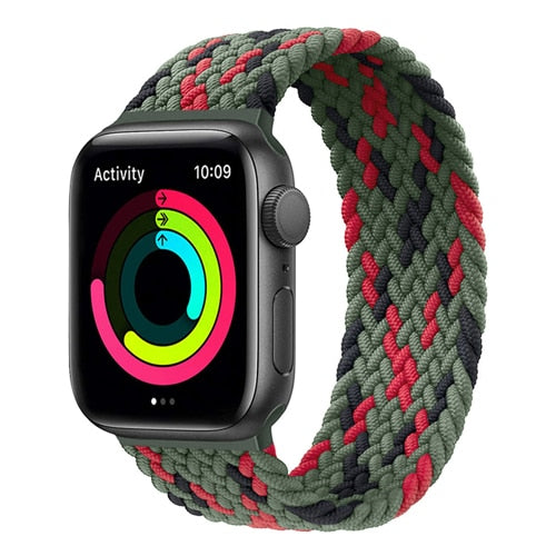 Solo Loop strap For Apple watch band 44mm 40mm iwatch band 42mm 38mm Elastic Braided nylon wristband apple watch 6/5/4/3/2/1/SE