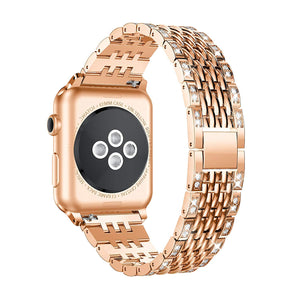 women Diamond Bracelet for Apple Watch 38mm 40mm 42mm 44mm Metal Wrist band stainless Stella strap for iWatch Series 5/4/3/2/1