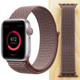 High Quality Nylon Sport Loop Replacment for Apple Watch band 44mm Series 5 4 3 2 1 Breathable Woven Strap 42mm iwatch 40mm 38mm