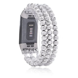 Women Natural Stone Elastic Watchband For Fitbit Charge 3/4 Handmade Beads Smart Watch Strap For Unisex Watch Bracelet Wristband