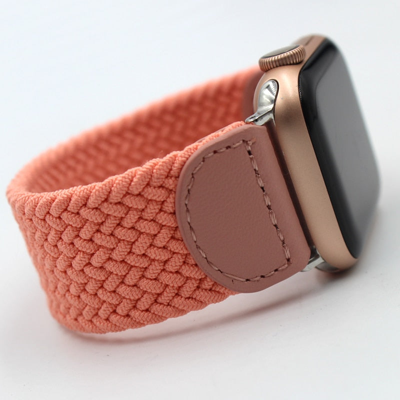 Nylon Elastic Strap for Apple Watch 6 Se Band for IWatch Serie 5 4 3 Bands Belt Bracelet Braided Solo Loop 38mm 40mm 42mm 44mm