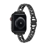 Diamond Stainless Steel Strap For Apple Watch Band 6 40mm 44mm Women's Metal Luxury Bracelet iwatch series 6 5 4 SE 3 38mm 42mm