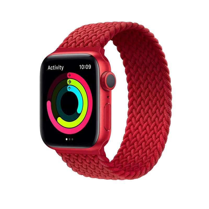 Solo Loop strap For Apple watch band 44mm 40mm iwatch band 42mm 38mm Elastic Braided nylon wristband apple watch 6/5/4/3/2/1/SE