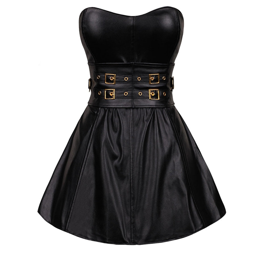 Sexy Corset Gothic Slimming Body Shaper Pole Dancing Party Mini Dress jetechband Sexy Corset Gothic Slimming Body Shaper Pole Dancing Party Mini Dress jetechband