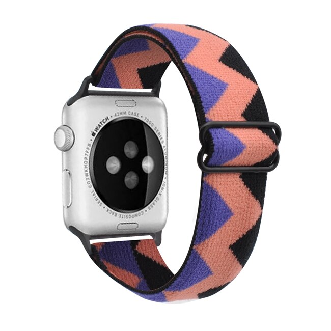 Nylon Strap For Apple Watch Strap 44/40/42/38mm Bohemia Braid Adjustable Elastic Band Bracelet iWatch Series 6 SE 5 4 3 2 1