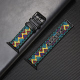 New Leather Strap for Apple Watch 5 4 band 42mm 38mm 40mm 44m Nylon Strap for iWatch Series 1 2 3 4 5 Bands Sport loop 44mm 42mm