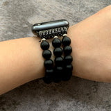 Retro Buddha Beads Elastic Bracelet BeltFor Apple Watch Band 38mm 40mm 42mm 44mm Watchbands iWatch Strap Series 2 3 4 5 6 SE