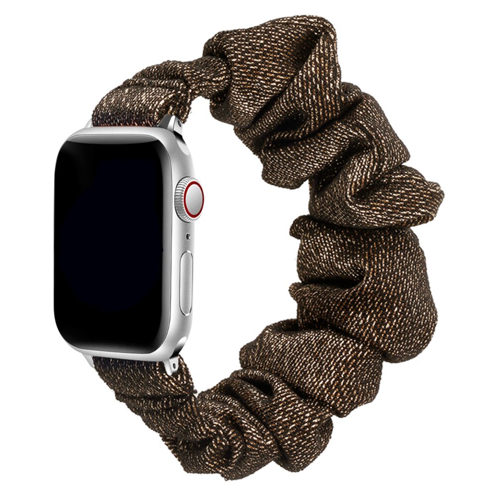 Scrunchie Strap for Apple watch band 44mm 40mm iWatch 42/38mm Elastic Nylon Solo Loop smart bracelet applewatch serie 5 43 SE 6