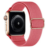 Scrunchie Strap for Apple watch band 44mm 40mm 38mm 42mm Adjustable Elastic Nylon solo Loop bracelet iWatch series 3 4 5 6 se
