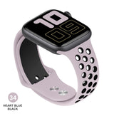 Band for Apple Watch 5 4 3 2 1 42MM 38MM soft Breathable strap Silicone Sports bands for Nike+ Iwatch series 5 4 3 40mm 44mm