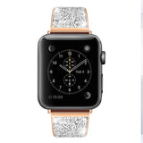 Rhinestone Diamond Stainless Steel Loop strap For apple watch band 44mm 40mm Metal Bracelet For iwatch Series 4/3/2/1 38mm 42mm