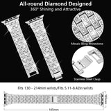 Women Jewelry Diamond Strap for Apple Watch Band 44/40mm 38/42mm Stainless steel Belt for iWatch Bands Serie SE 6 5 4 3 Bracelet