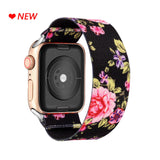 Elastic Watch Band for Apple Watch 5 6 4 Scrunchie Band 38mm 40mm 42mm 44mm Casual Women Strap Bracelet for iwatch series 6 5 4