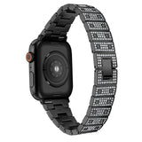 Diamond Strap for Apple Watch Band 7 6 41mm 45mm 44mm 40mm Jewelry Metal Bracelet for iWatch Series 7 SE 5 3 38/42mm Wristbands