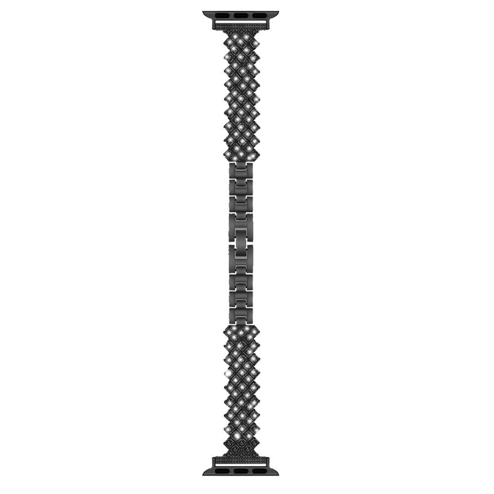 Women's Diamond Strap for Apple Watch Band 7 6 44mm 40mm 38/42mm 41/45mm Jewelry Metal Bracelet for iWatch Series 7 SE 5 3 Bands