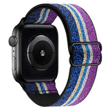 Scrunchie Strap for Apple watch band 44mm 40mm 38mm 42mm Adjustable Elastic Nylon solo Loop bracelet iWatch series 3 4 5 6 se