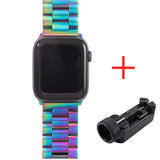 Band For Apple Watch 4 5 44mm 40mm 42mm 38mm 1/2/3 Metal Stainless Steel Bracelet Strap for iWatch Series Accessories