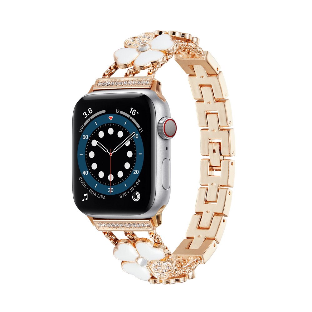 Jewelry Strap for Apple Watch Band 6 44mm 40mm 42mm 38mm Diamond Metal for iWatch Bands Serie SE 6 5 4 3 Wrist Bracelet