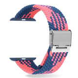 Adjustable elastic nylon Apple Watch Bands 44mm 40mm 38mm 42mm, iWatch Bands for Women Men, Adjustable Braided Solo Loop