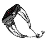 Women Diamond strap For Apple Watch band 38mm 42mm iWatch 5 4 band 40mm 44mm stainless steel strap Series 3/2/1 Accessories