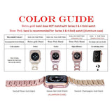 women Diamond watch strap For Apple Watch Band 38mm 42mm 40mm 44mm stainless steel strap iWatch series 5 4 3 2 1 bracelet belt
