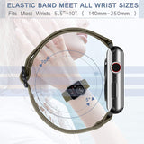 Scrunchie Watch Band for Apple Watch 6 Band 40mm 44mm 38mm 42mm for Iwatch Series 5 4 3 SE Elastic Nylon Bracelet Adjustable