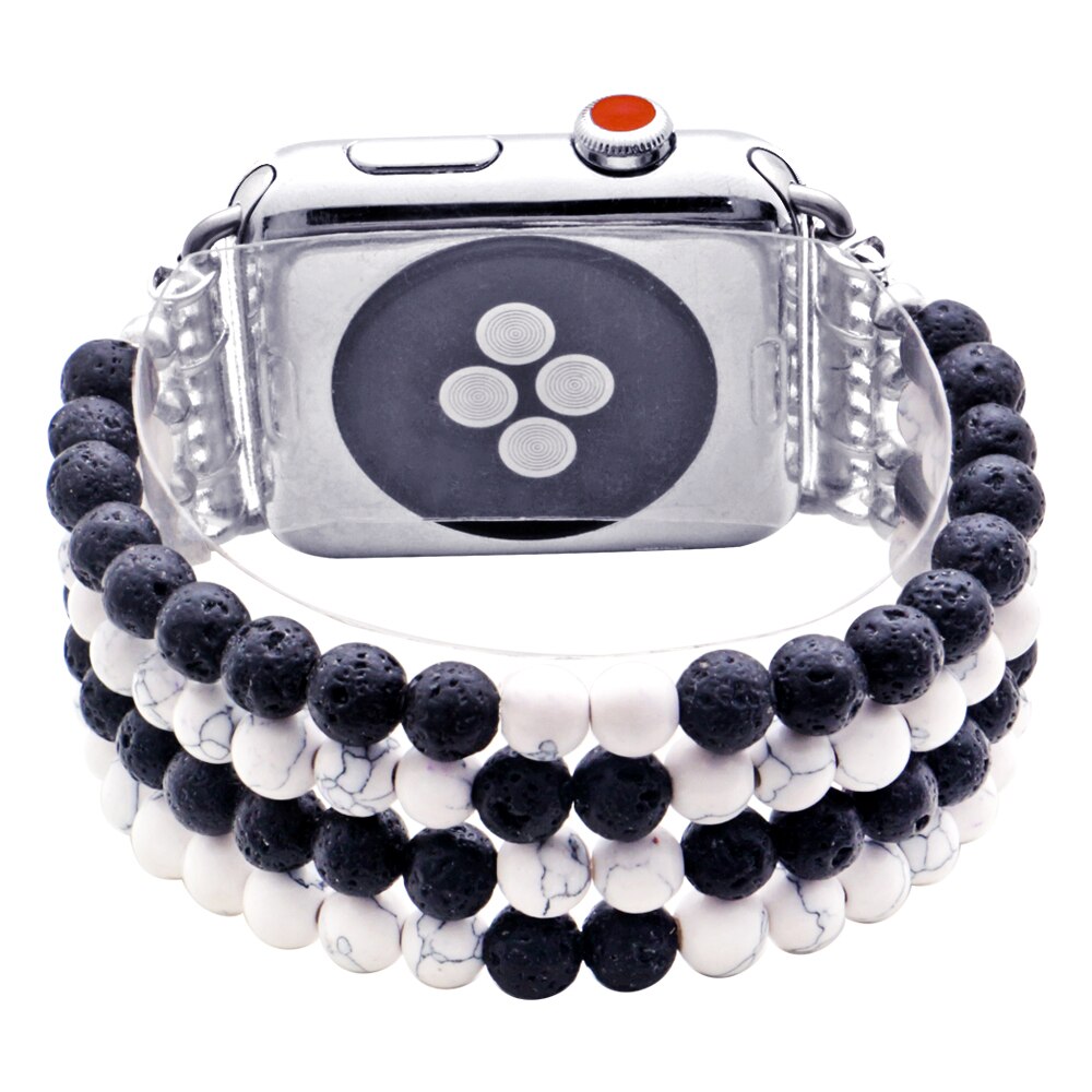 Fashion Jewelry Watch Strap for Iwatch 5 4 3 Bracelet Bead String Wristband Replacement Apple Watchband Women Girl Wriststrap