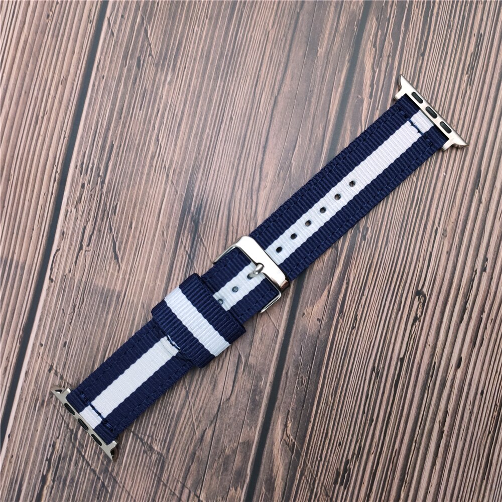 Woven Fabric Bracelet for Apple Watch 6/SE Band Series 5 4 40mm 44mm Breathable Nylon Replacement Strap for iWatch 3 38mm 42mm