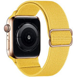 Adjustable Elastic Nylon solo Loop Strap for Apple watch band 44mm 40mm 38mm 42mm Scrunchie bracelet iWatch series 3 4 5 6 se