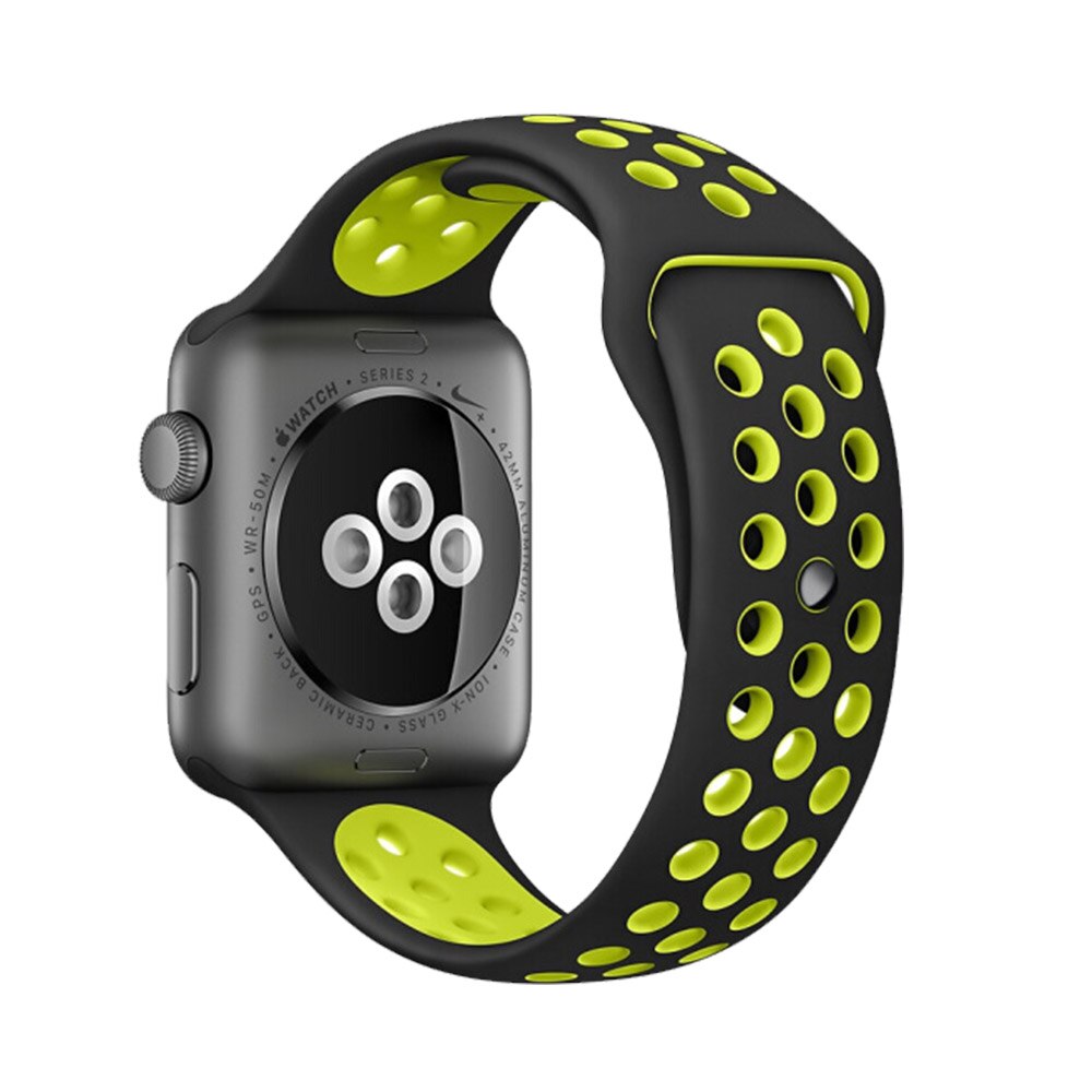 Band for Apple Watch 5 4 3 2 1 42MM 38MM soft Breathable strap Silicone Sports bands for Nike+ Iwatch series 5 4 3 40mm 44mm