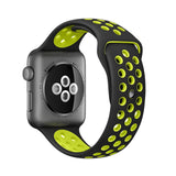 Band for Apple Watch 5 4 3 2 1 42MM 38MM soft Breathable strap Silicone Sports bands for Nike+ Iwatch series 5 4 3 40mm 44mm