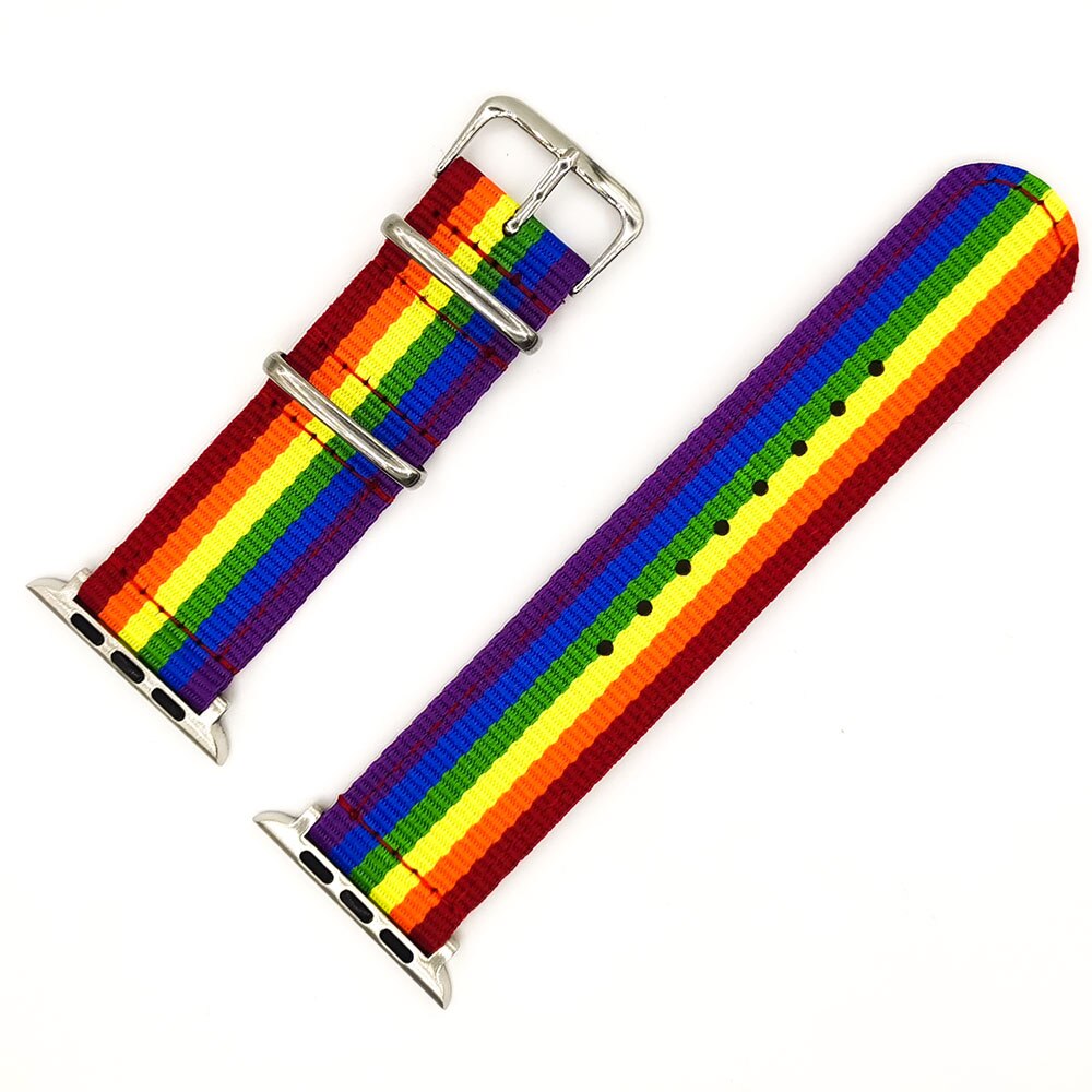 Nylon Watchband for Apple Watch Band Series 6 se/5/4/3/2/1 Sport Belt Watch Bracelet 40/38 mm 42mm/44mm Strap for iwatch Band