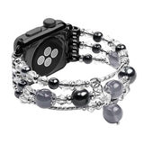 Women Bracelet Strap for Apple Watch 6 5 4 SE Band 44mm 40mm Handmade Beaded Link Watchband for iwatch Series 3 2 1 42mm 38mm